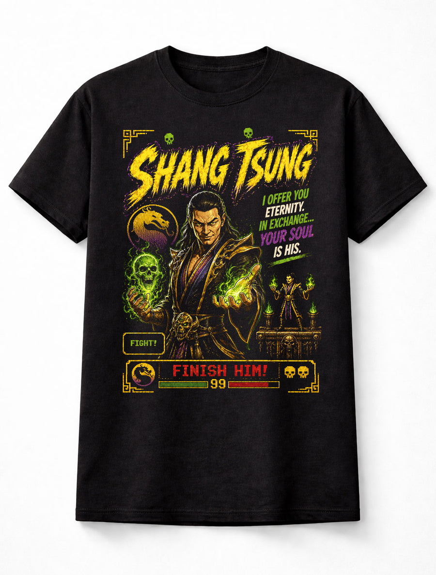 Mortal Kombat Shang Tsung Retro Arcade Gamer Unisex T-Shirt