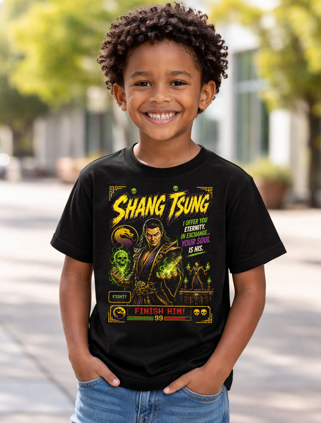 Mortal Kombat Shang Tsung Retro Arcade Gamer Unisex T-Shirt