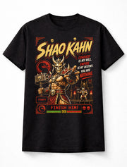 Mortal Kombat Shao Kahn Retro Arcade Villain Unisex T-Shirt