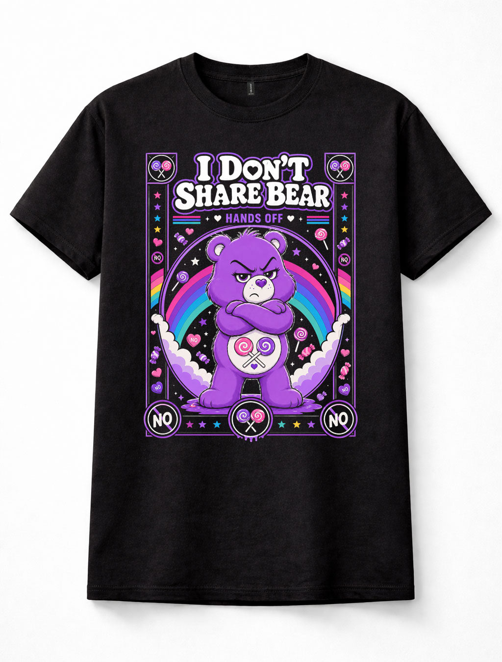 I Don't Share Bear Care Bears Funny Adult Unisex T-Shirt