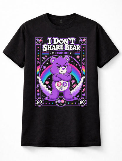 I Don't Share Bear Care Bears Funny Adult Unisex T-Shirt