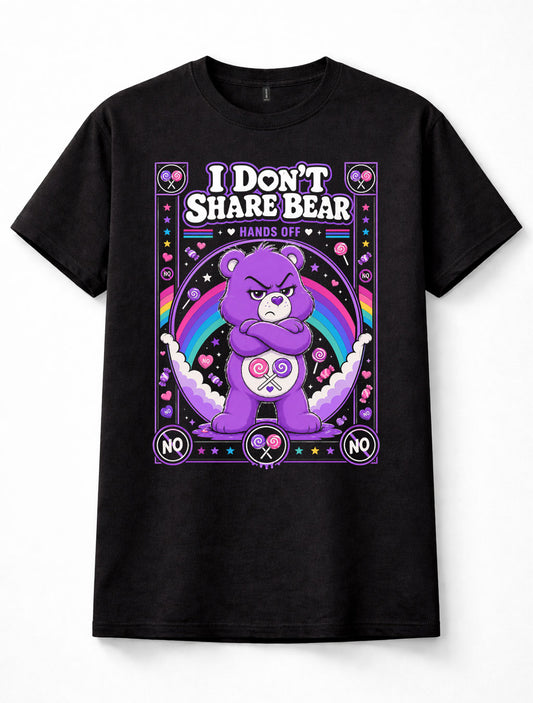 I Don't Share Bear Care Bears Funny Adult Unisex T-Shirt