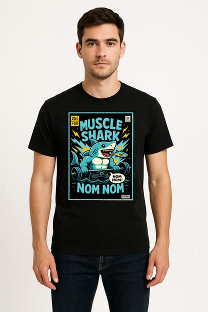 Muscle Shark Unisex Adult & Kids T-Shirt – Nom Nom