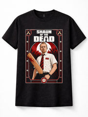 Shaun of the Dead Simon Pegg Zombie Comedy Movie Black Unisex T-Shirt