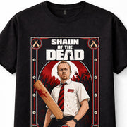 Shaun of the Dead Simon Pegg Zombie Comedy Movie Black Unisex T-Shirt