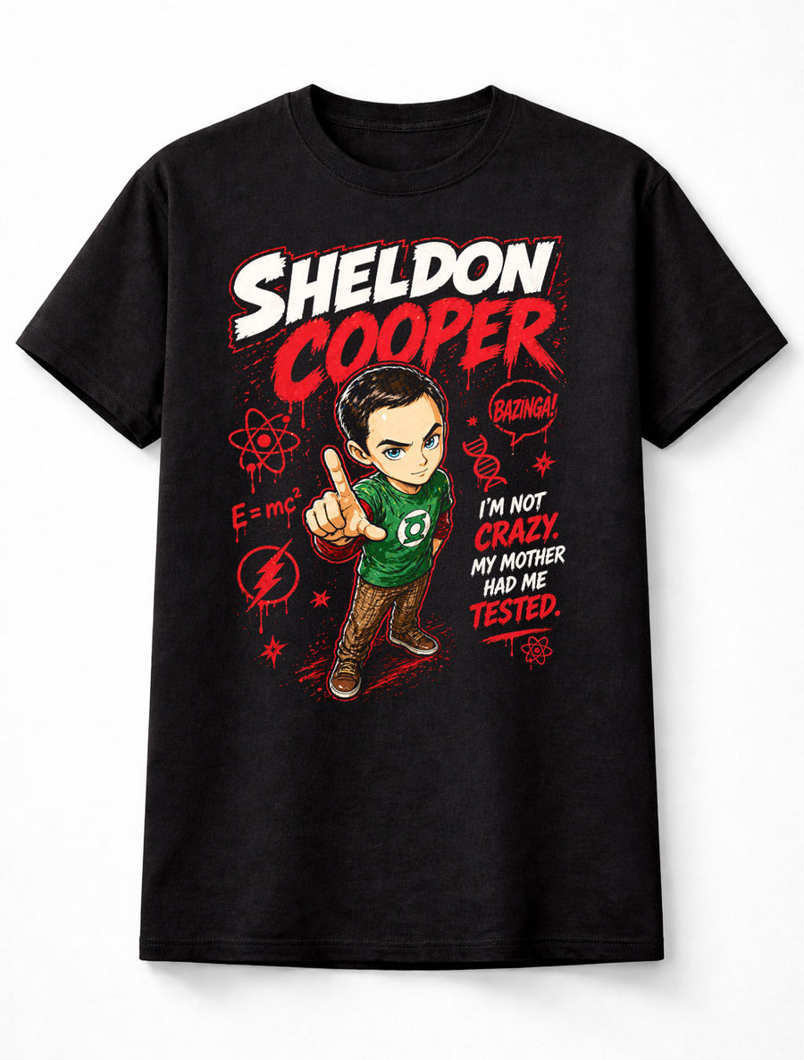 Sheldon Cooper Bazinga Big Bang Theory Nerd Funny Unisex T-Shirt