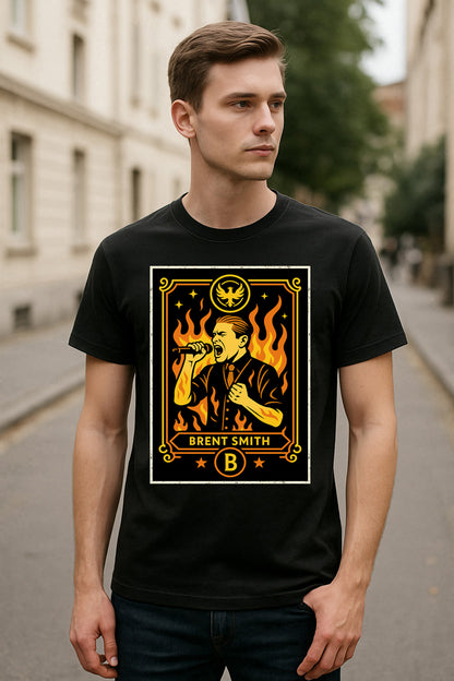 Shinedown Brent Smith Retro Rock Unisex T-Shirt Hard Rock Band Tee