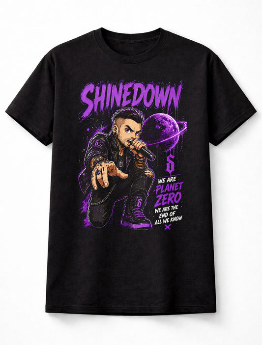 Shinedown Planet Zero Graphic T-Shirt We Are Planet Zero Rock Band Music Fan Tee Alternative Hard Rock Adult & Kids Unisex T-Shirt
