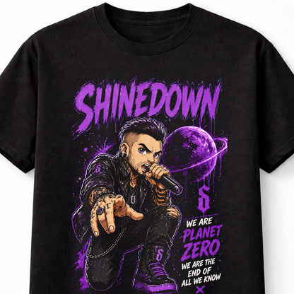 Shinedown Planet Zero Graphic T-Shirt We Are Planet Zero Rock Band Music Fan Tee Alternative Hard Rock Adult & Kids Unisex T-Shirt