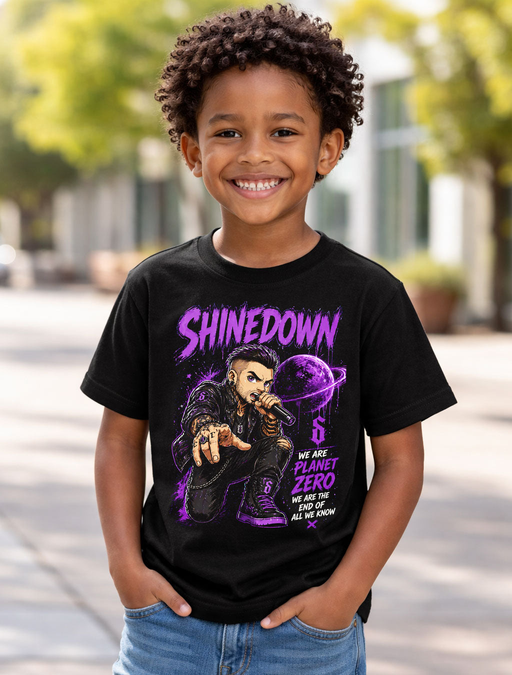 Shinedown Planet Zero Graphic T-Shirt We Are Planet Zero Rock Band Music Fan Tee Alternative Hard Rock Adult & Kids Unisex T-Shirt