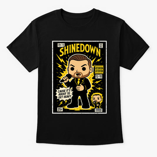 Shinedown Attention Attention Hard Rock Funko Pop Style Unisex T-Shirt