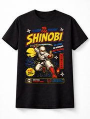 Shinobi T-Shirt Sega Retro Gaming Graphic Tee Classic Ninja Action Game Character Shirt 16 Bit Arcade Warrior Samurai Fighter Gamer Adults & Kids Unisex T-Shirt