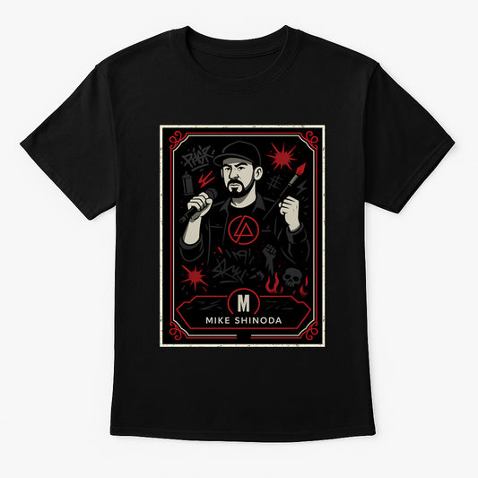Linkin Park Mike Shinoda Retro Unisex T-Shirt Nu Metal Rock Band Tee