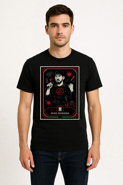 Linkin Park Mike Shinoda Retro Unisex T-Shirt Nu Metal Rock Band Tee