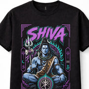 Shiva Hindu God Mahadev Trident Meditation Hindu Mythology Unisex T-Shirt