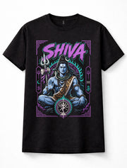 Shiva Hindu God Mahadev Trident Meditation Hindu Mythology Unisex T-Shirt