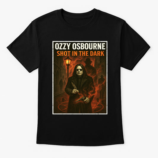 Ozzy Osbourne Shot in the Dark Unisex T-Shirt Classic Heavy Metal Rock Tee