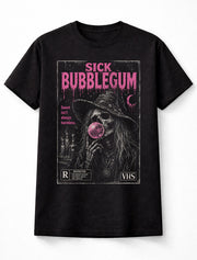 Sick Bubblegum Skeleton Witch Horror VHS Gothic Halloween Unisex T-Shirt