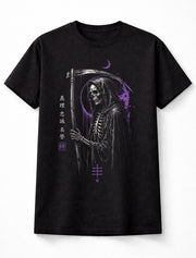 Purple Grim Reaper Gothic Skeleton Horror Unisex T-Shirt