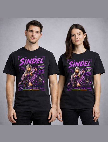 Mortal Kombat Sindel Retro Arcade Fighting Game Unisex T-Shirt