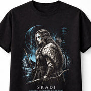 Skadi Goddess of Winter and Hunt Norse Mythology Viking Archer Unisex T-Shirt
