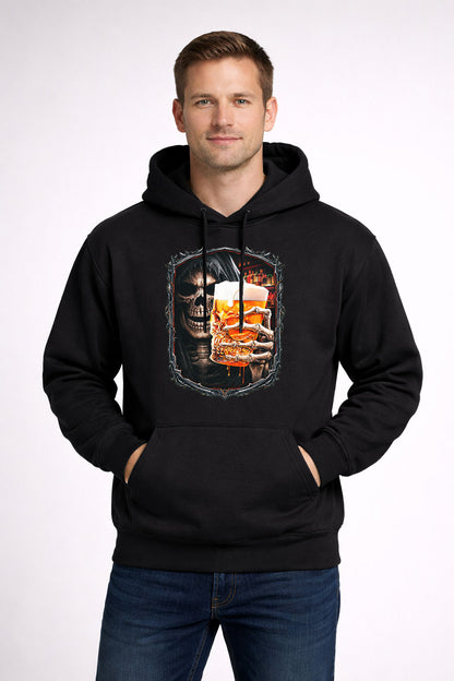 Grim Reaper Beer Mug Unisex T-Shirt Dark Bar Reaper Art Tee