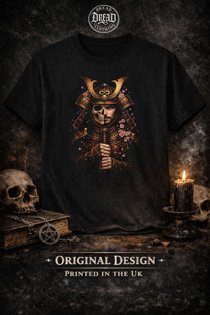 Samurai Katana Skull Gothic Unisex Graphic T-Shirt Warrior Dark Art