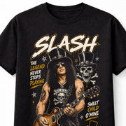 Slash Guns N Roses Guitar Legend Rock Music Unisex T-Shirt