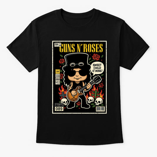Guns N Roses Slash Hard Rock Funko Pop Style Unisex T-Shirt