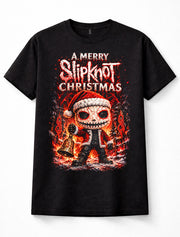 Slipknot Merry Christmas Heavy Metal Santa Horror Rock Unisex T-Shirt