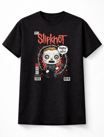 Corey Taylor Slipknot T-Shirt People Shit Metal Unisex Black Graphic Tee