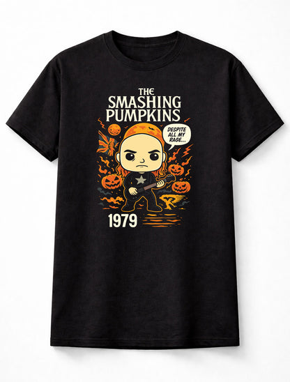 Billy Corgan Smashing Pumpkins T-Shirt 1979 Alt Rock Unisex Black Graphic Tee