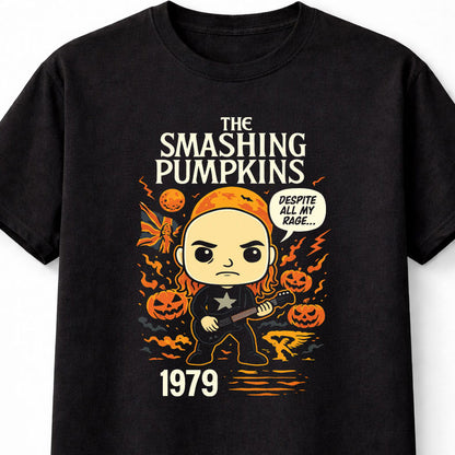 Billy Corgan Smashing Pumpkins T-Shirt 1979 Alt Rock Unisex Black Graphic Tee