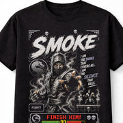 Mortal Kombat Smoke Retro Arcade Ninja Gamer Unisex T-Shirt