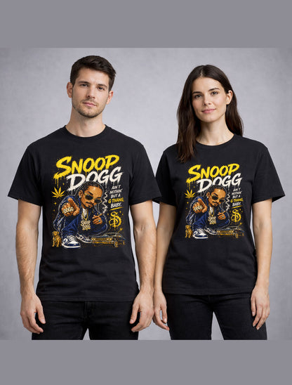 Snoop Dogg Ain’t Nothin But A G Thang Graphic T-Shirt Hip Hop Rap Music Fan Tee West Coast Lyrics Shirt Adult & Kids Unisex T-Shirt