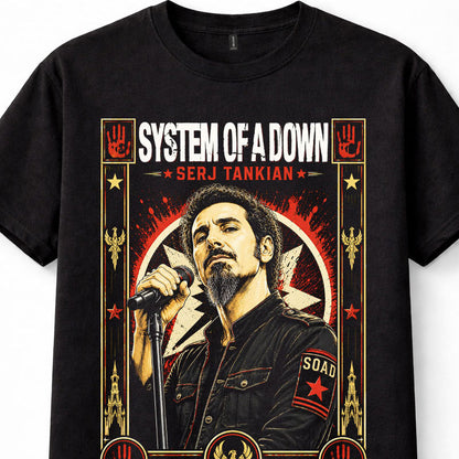 System Of A Down Serj Tankian Metal Band Music Unisex T-Shirt
