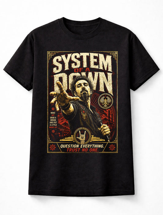 System of a Down Question Everything Heavy Metal Rock Unisex T-Shirt