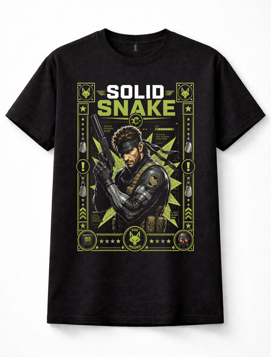 Metal Gear Solid Solid Snake Tactical Stealth Gamer Unisex T-Shirt