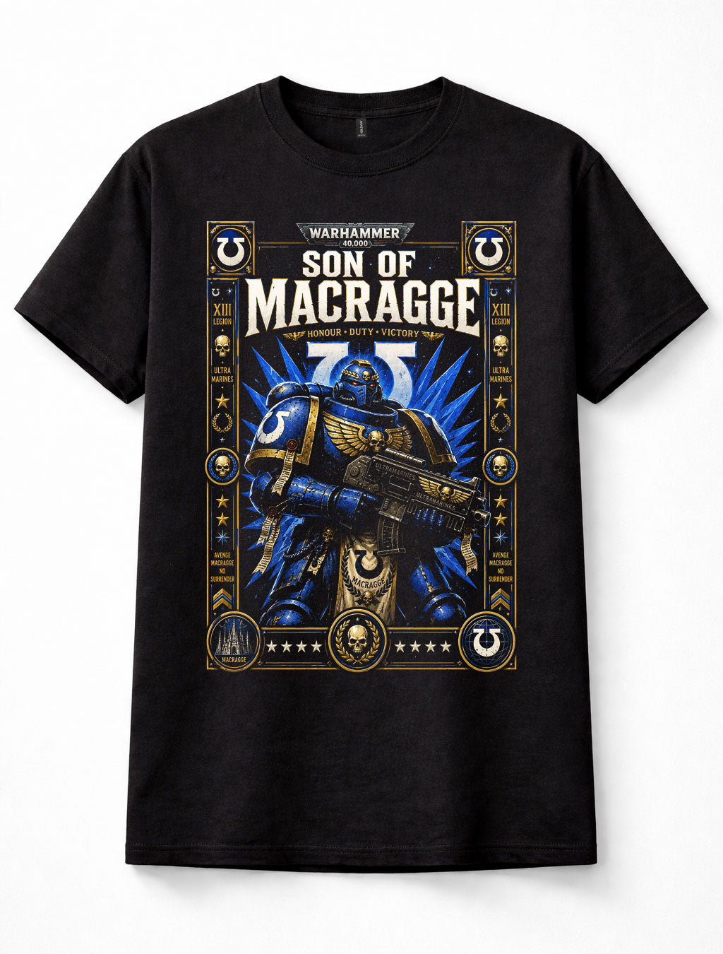 Warhammer 40000 Ultramarines Son of Macragge Gamer Unisex T-Shirt