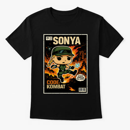 Mortal Kombat Sonya Blade “Code: Kombat” Unisex T-Shirt – Special Forces Commander Tee