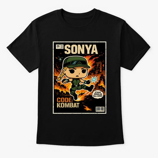 Mortal Kombat Sonya Blade “Code: Kombat” Unisex T-Shirt – Special Forces Commander Tee