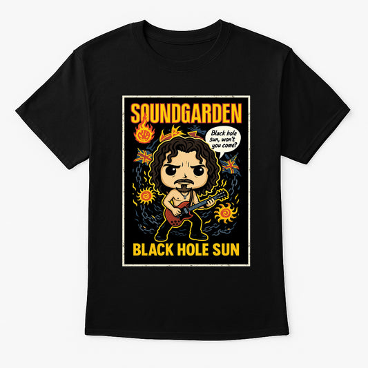 Soundgarden Black Hole Sun Grunge Rock Funko Pop Style Unisex T-Shirt