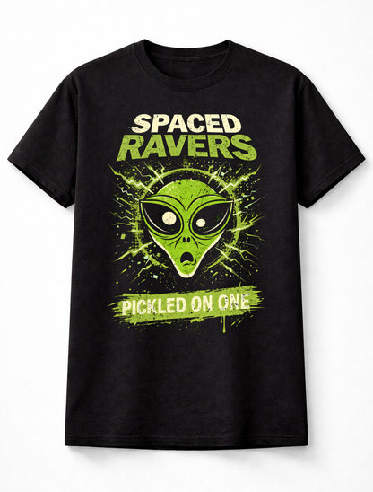 Spaced Ravers Alien Rave Space Raiders Pickled On One Crisp Unisex T-Shirt