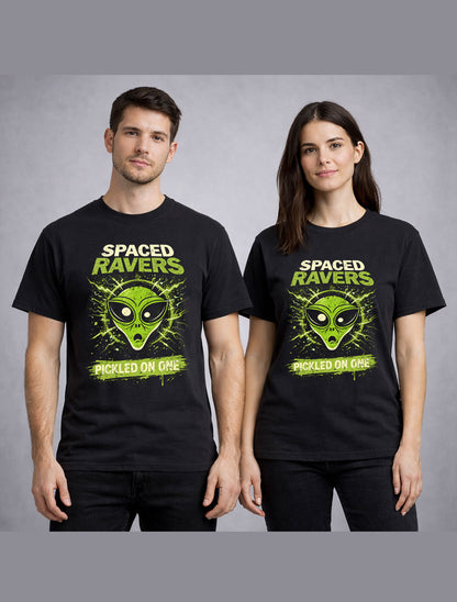 Spaced Ravers Alien Rave Space Raiders Pickled On One Crisp Unisex T-Shirt