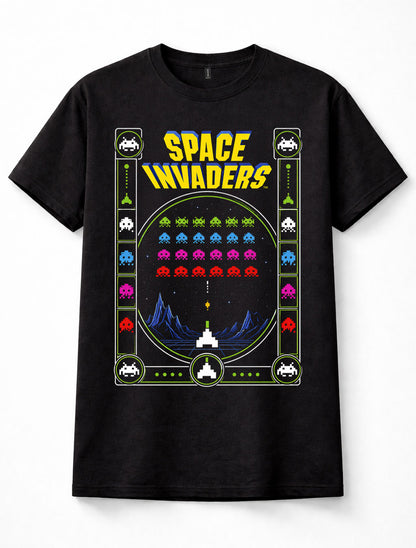 Space Invaders Retro Arcade Classic 80s Pixel Video Game Gaming Unisex T-Shirt