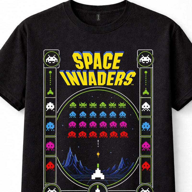 Space Invaders Retro Arcade Classic 80s Pixel Video Game Gaming Unisex T-Shirt