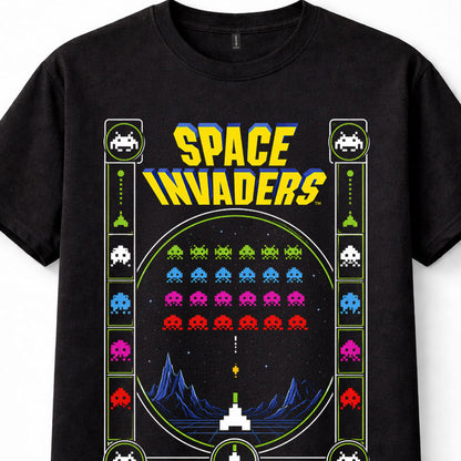 Space Invaders Retro Arcade Classic 80s Pixel Video Game Gaming Unisex T-Shirt