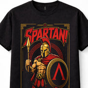 Spartan Warrior Ancient Greece Helmet Shield Spear Battle Unisex T-Shirt