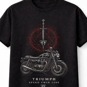 Triumph Speed Twin 1200 Classic British Motorcycle Rider Unisex T-Shirt