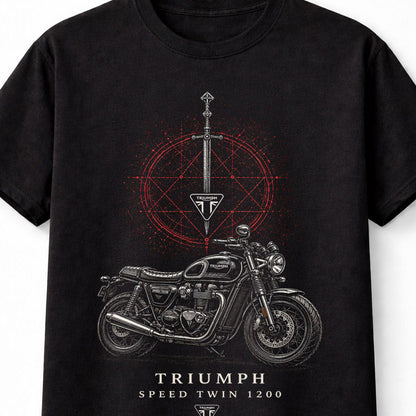 Triumph Speed Twin 1200 Classic British Motorcycle Rider Unisex T-Shirt